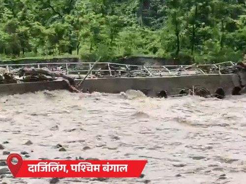 Darjeeling Bridge Washed Out | Shimla Landslide