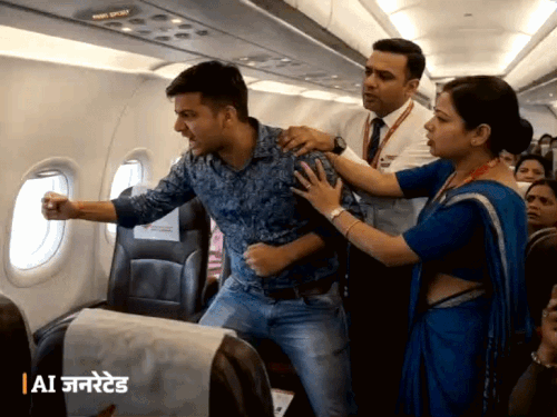Chd-Delhi Flight Passenger Breaks Window